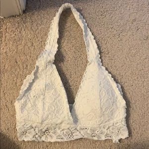white bralette